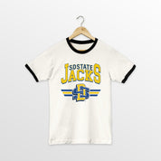 SOUTH DAKOTA STATE JACKRABBITS SWIFT STRIKE VINTAGE RINGER TEE