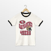 SAN FRANCISCO 49ERS HARD EARNED VINTAGE RINGER TEE