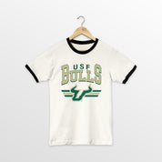 SOUTH FLORIDA BULLS SWIFT STRIKE VINTAGE RINGER TEE