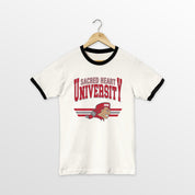 SACRED HEART PIONEERS SWIFT STRIKE VINTAGE RINGER TEE