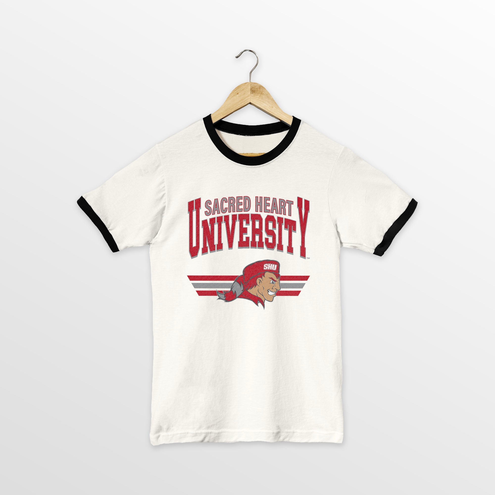 SACRED HEART PIONEERS SWIFT STRIKE VINTAGE RINGER TEE