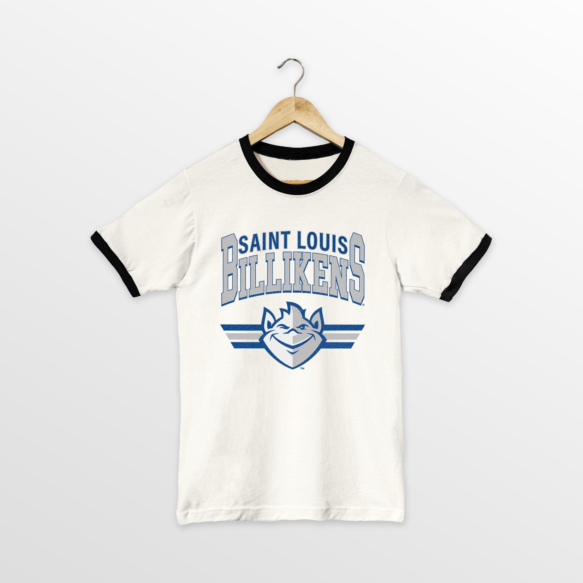 SAINT LOUIS BILLIKENS SWIFT STRIKE VINTAGE RINGER TEE