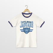 SPELMAN COLLEGE JAGUARS SWIFT STRIKE VINTAGE RINGER TEE