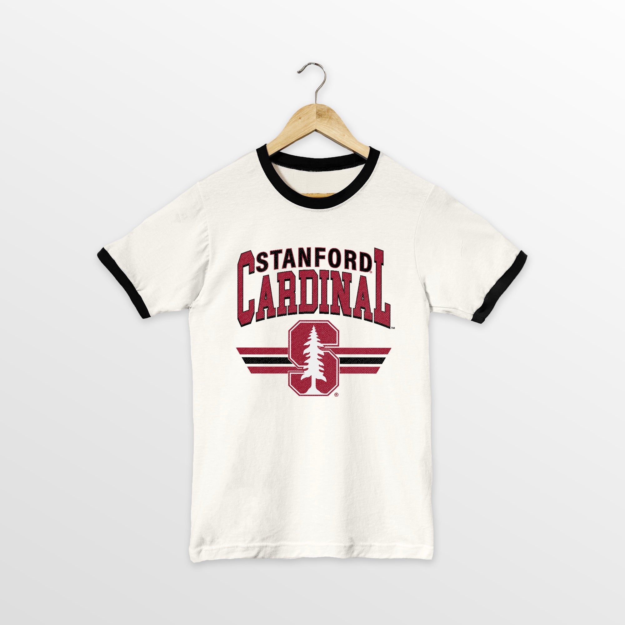 STANFORD CARDINAL SWIFT STRIKE VINTAGE RINGER TEE