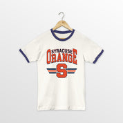 SYRACUSE ORANGE SWIFT STRIKE VINTAGE RINGER TEE