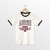 TEXAS A&M AGGIES SWIFT STRIKE VINTAGE RINGER TEE