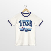 TENNESSEE TITANS SWIFT STRIKE VINTAGE RINGER TEE
