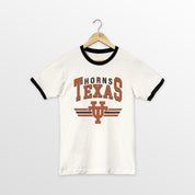 TEXAS LONGHORNS SWIFT STRIKE VINTAGE RINGER TEE