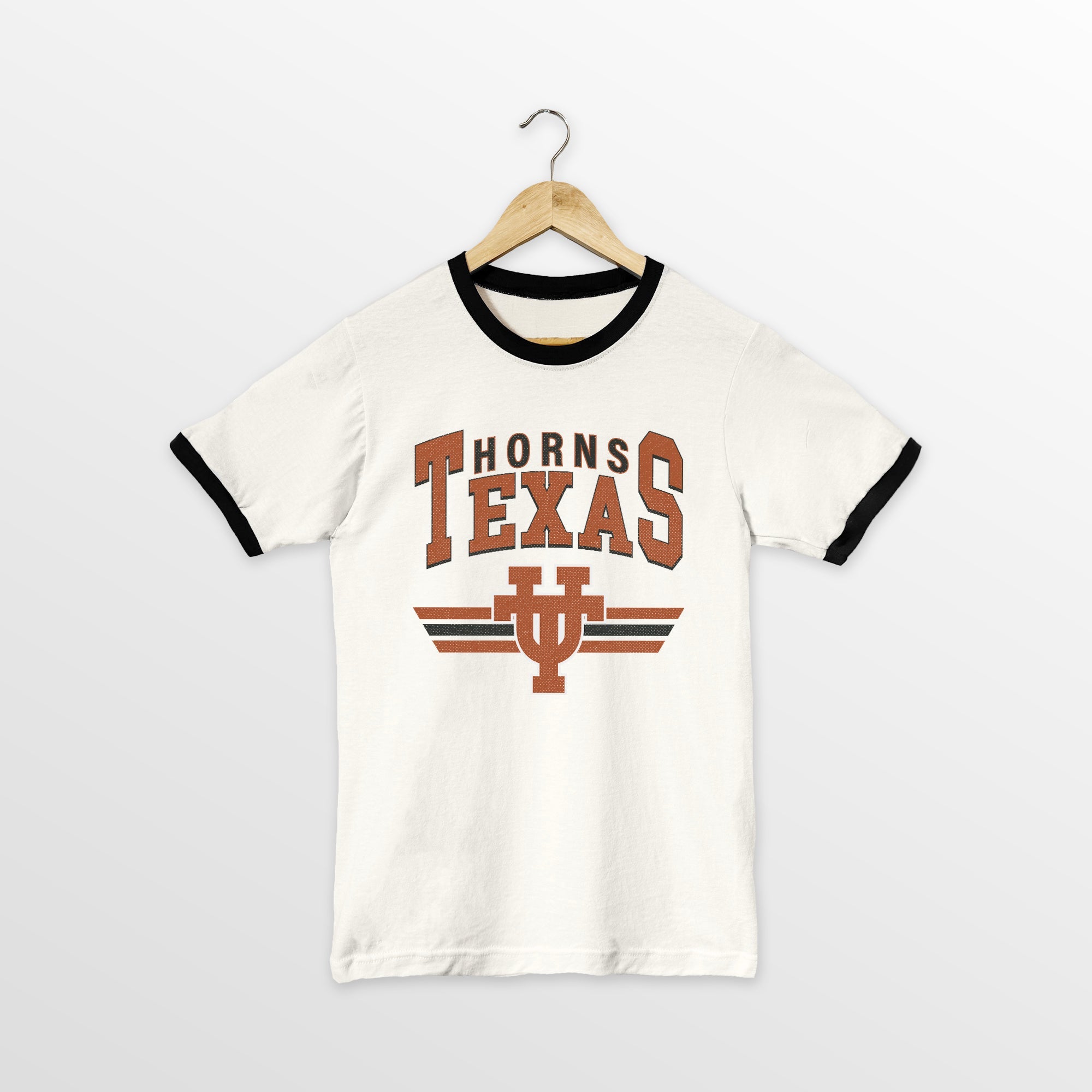 TEXAS LONGHORNS SWIFT STRIKE VINTAGE RINGER TEE