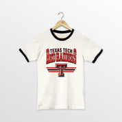 TEXAS TECH RED RAIDERS SWIFT STRIKE VINTAGE RINGER TEE