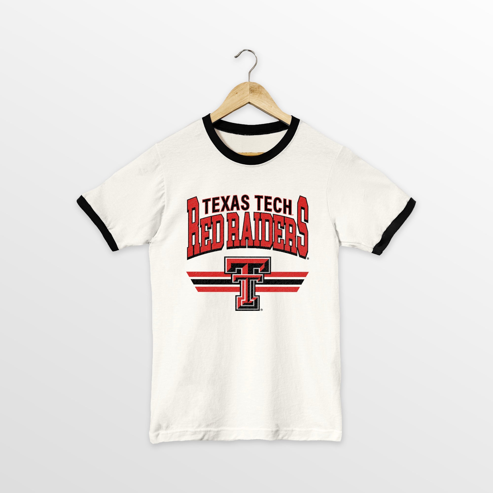 TEXAS TECH RED RAIDERS SWIFT STRIKE VINTAGE RINGER TEE