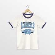 NORTH CAROLINA TAR HEELS SWIFT STRIKE VINTAGE RINGER TEE