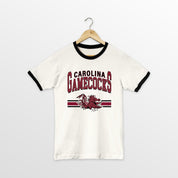 SOUTH CAROLINA GAMECOCKS SWIFT STRIKE VINTAGE RINGER TEE