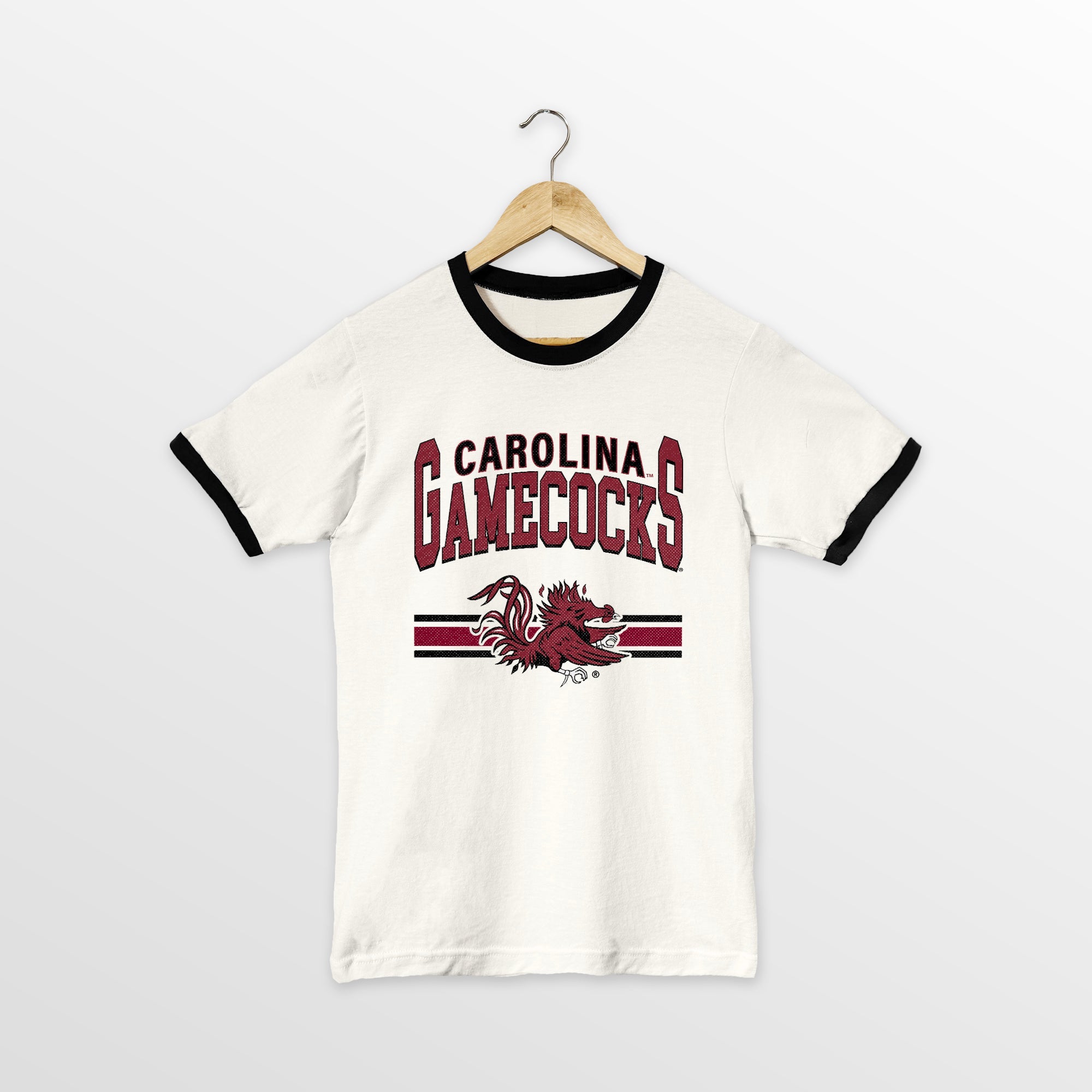 SOUTH CAROLINA GAMECOCKS SWIFT STRIKE VINTAGE RINGER TEE