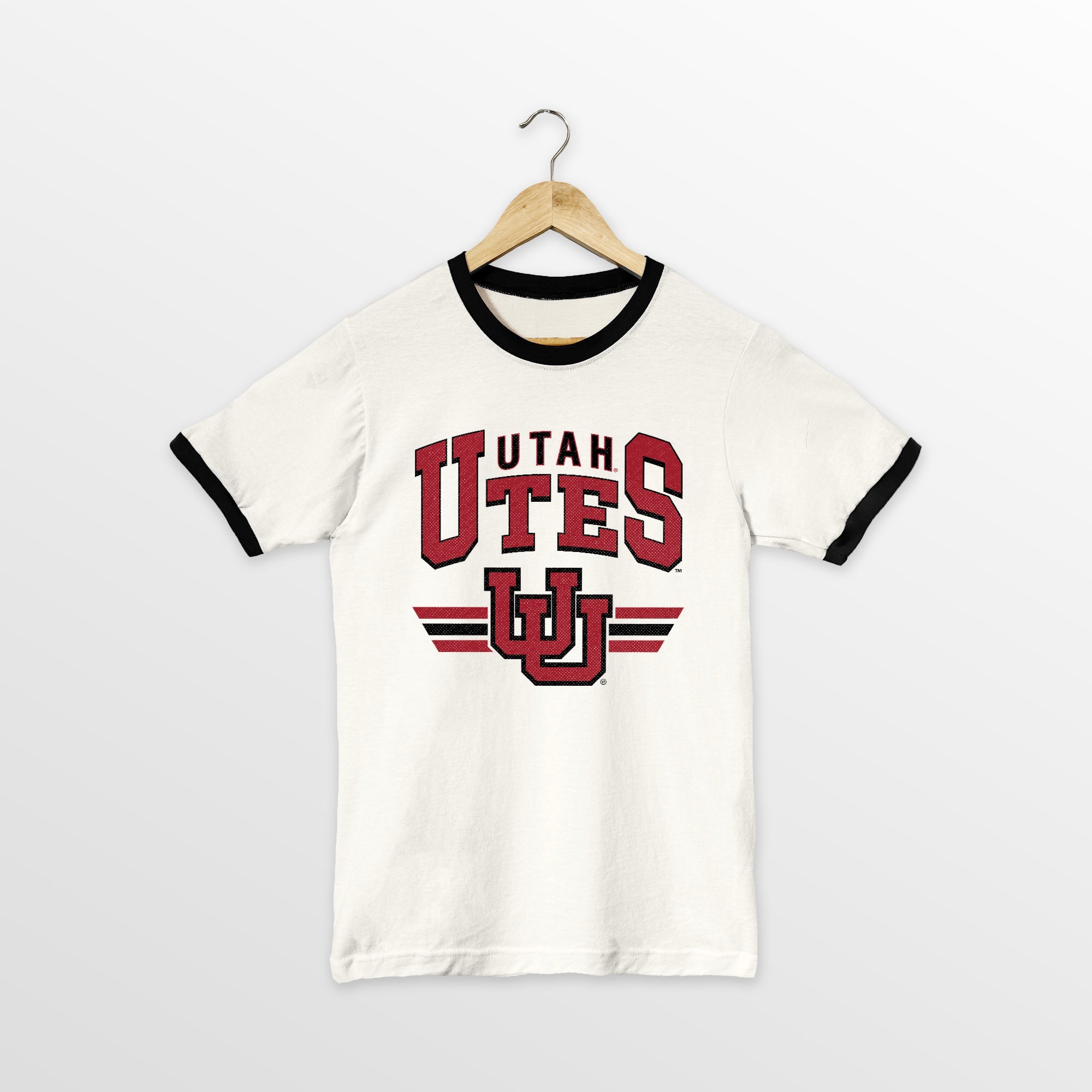 UTAH UTES SWIFT STRIKE VINTAGE RINGER TEE