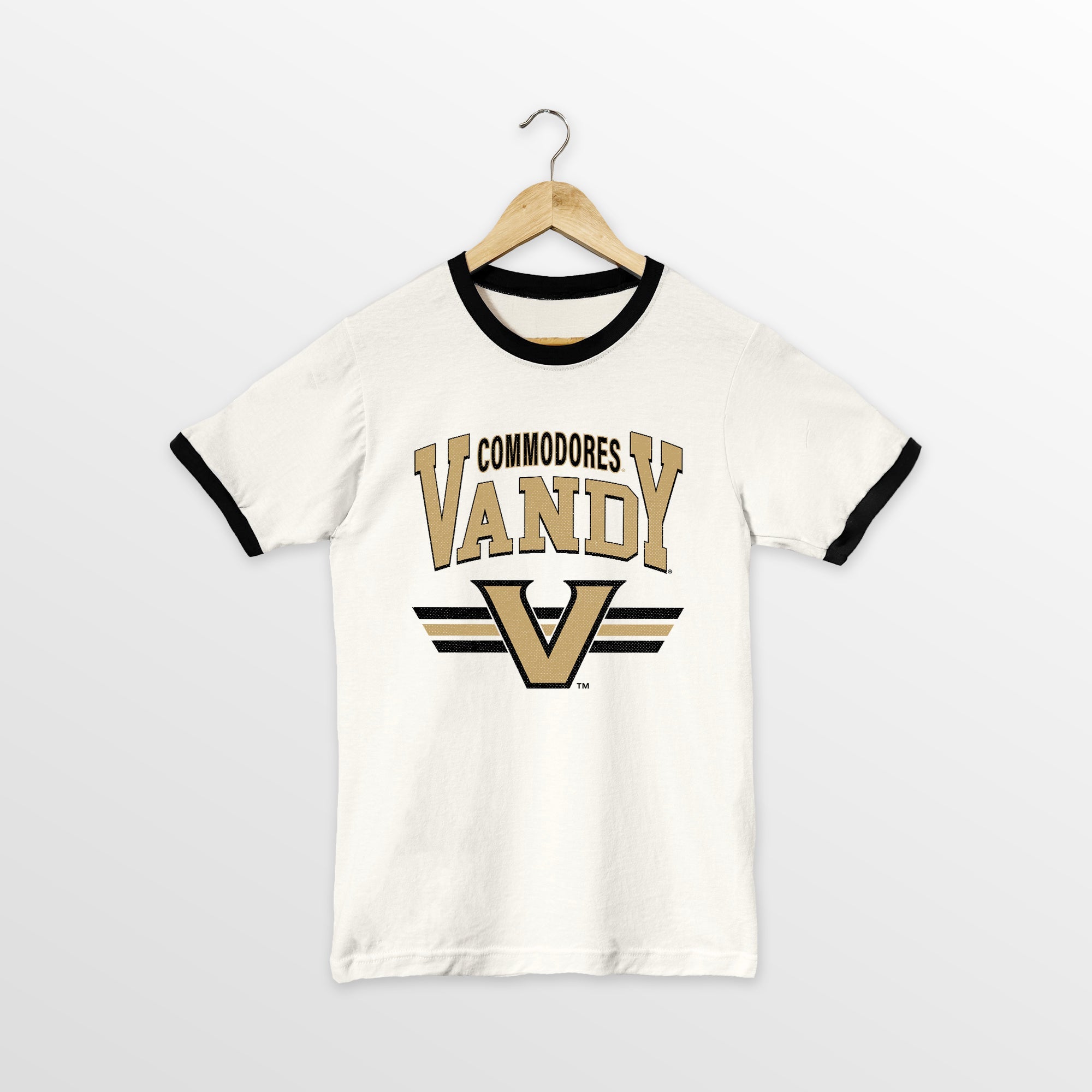 VANDERBILT COMMODORES SWIFT STRIKE VINTAGE RINGER TEE