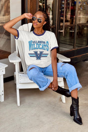 VILLANOVA WILDCATS SWIFT STRIKE VINTAGE RINGER TEE