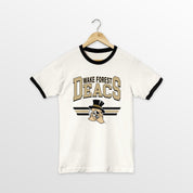 WAKE FOREST DEMON DEACONS SWIFT STRIKE VINTAGE RINGER TEE