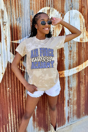 AIR FORCE FALCONS DEEP ROOTS BLEACH WASH TEE