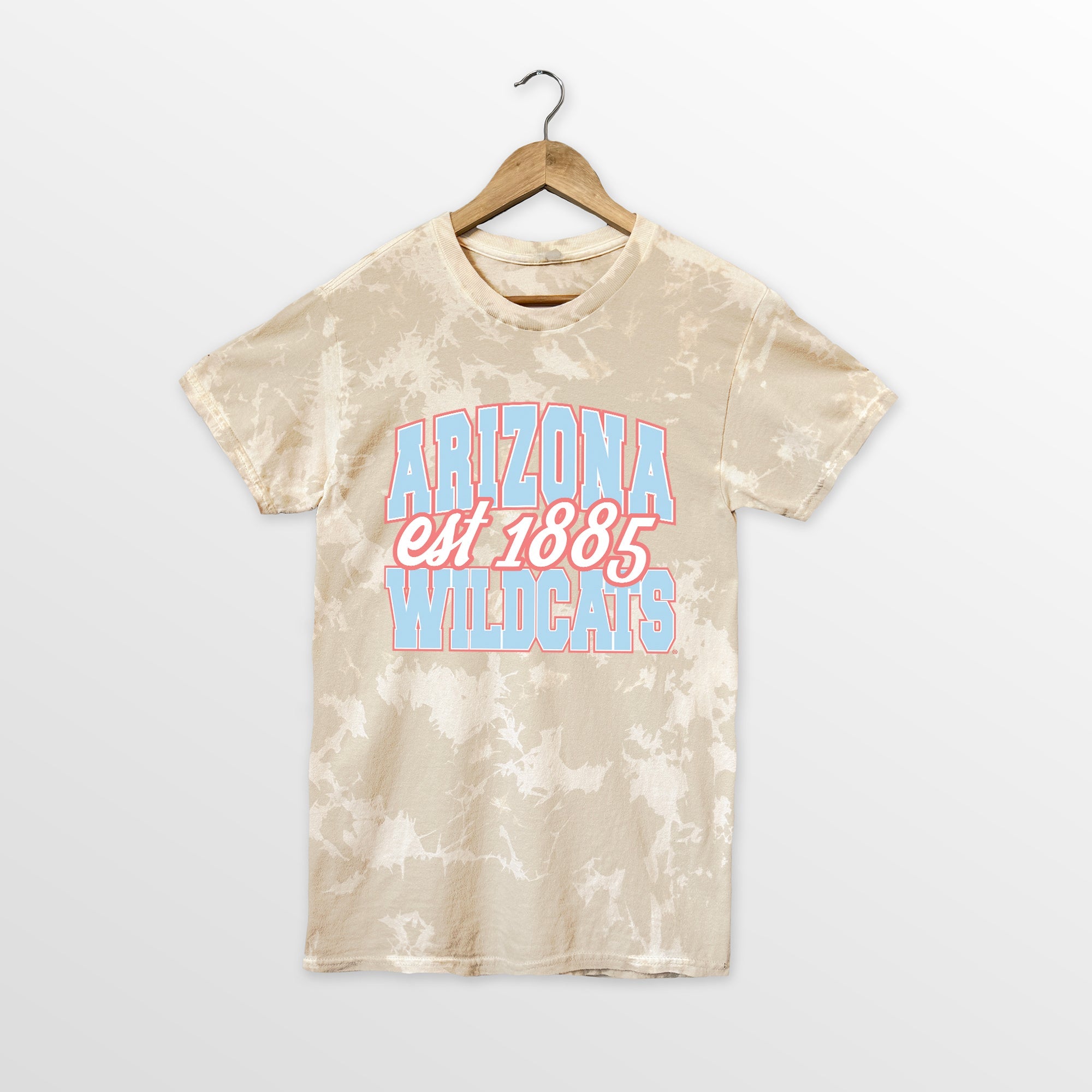 ARIZONA WILDCATS DEEP ROOTS BLEACH WASH TEE