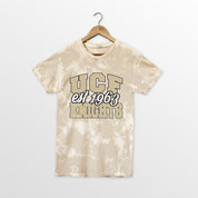 CENTRAL FLORIDA KNIGHTS DEEP ROOTS BLEACH WASH TEE