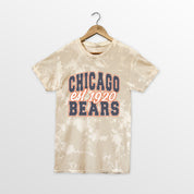 CHICAGO BEARS DEEP ROOTS BLEACH WASH TEE
