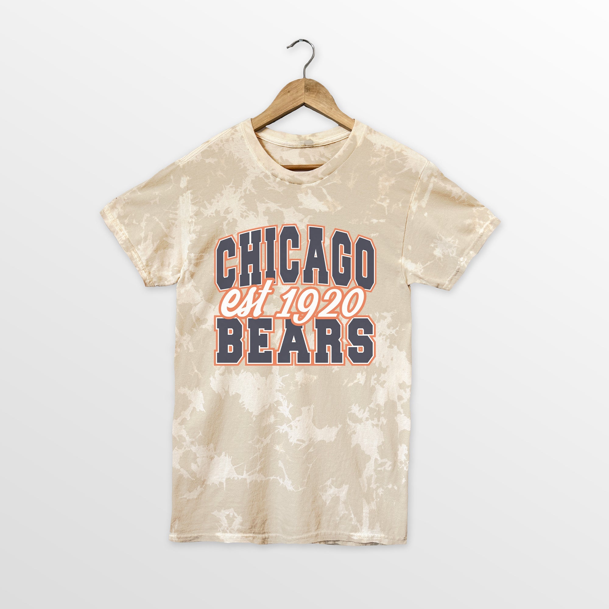 CHICAGO BEARS DEEP ROOTS BLEACH WASH TEE