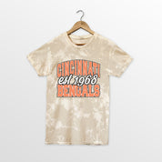 CINCINNATI BENGALS DEEP ROOTS BLEACH WASH TEE
