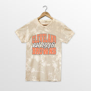 CLEVELAND BROWNS DEEP ROOTS BLEACH WASH TEE