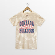 GONZAGA BULLDOGS DEEP ROOTS BLEACH WASH TEE