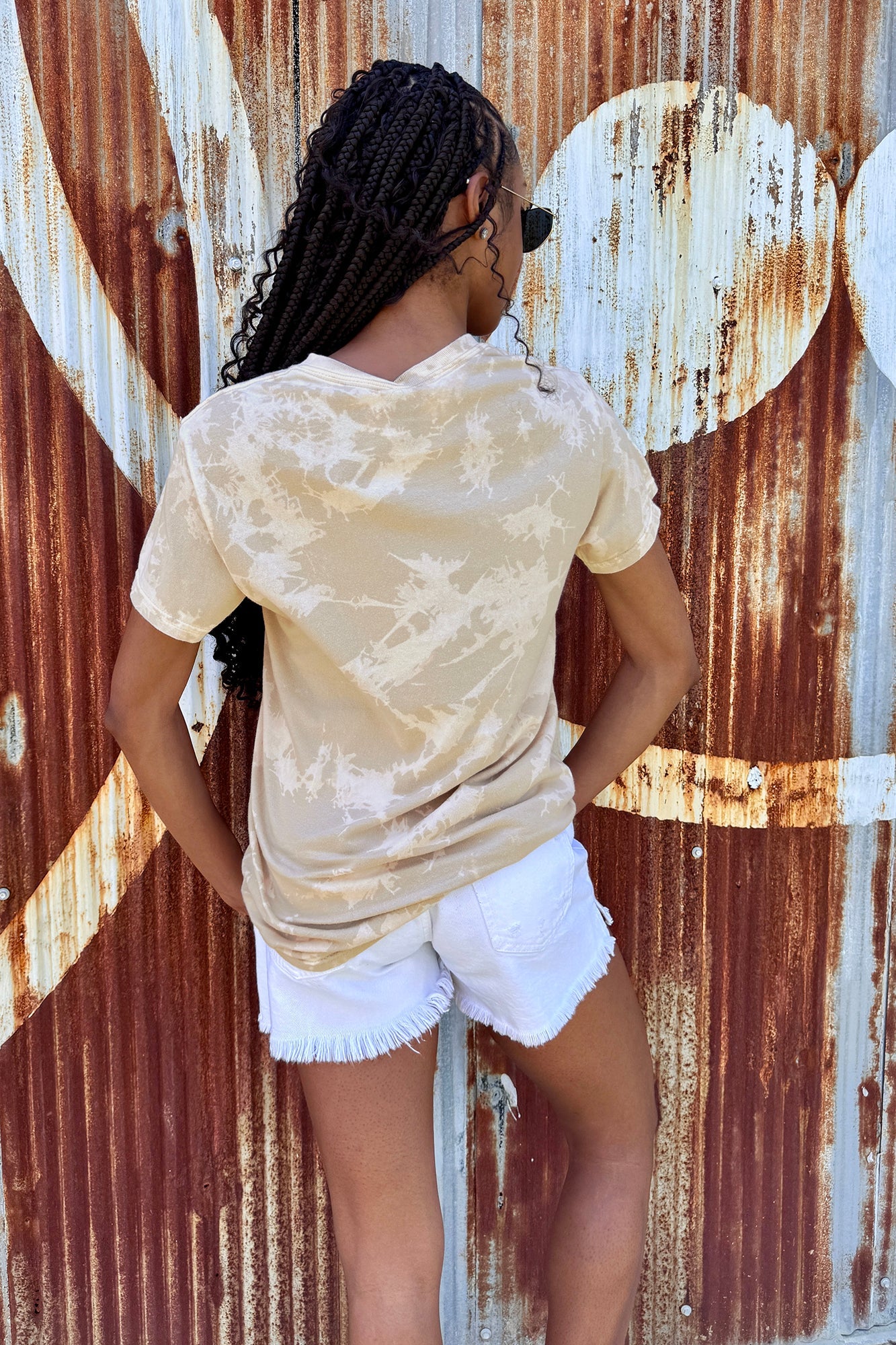 HAMPTON PIRATES DEEP ROOTS BLEACH WASH TEE