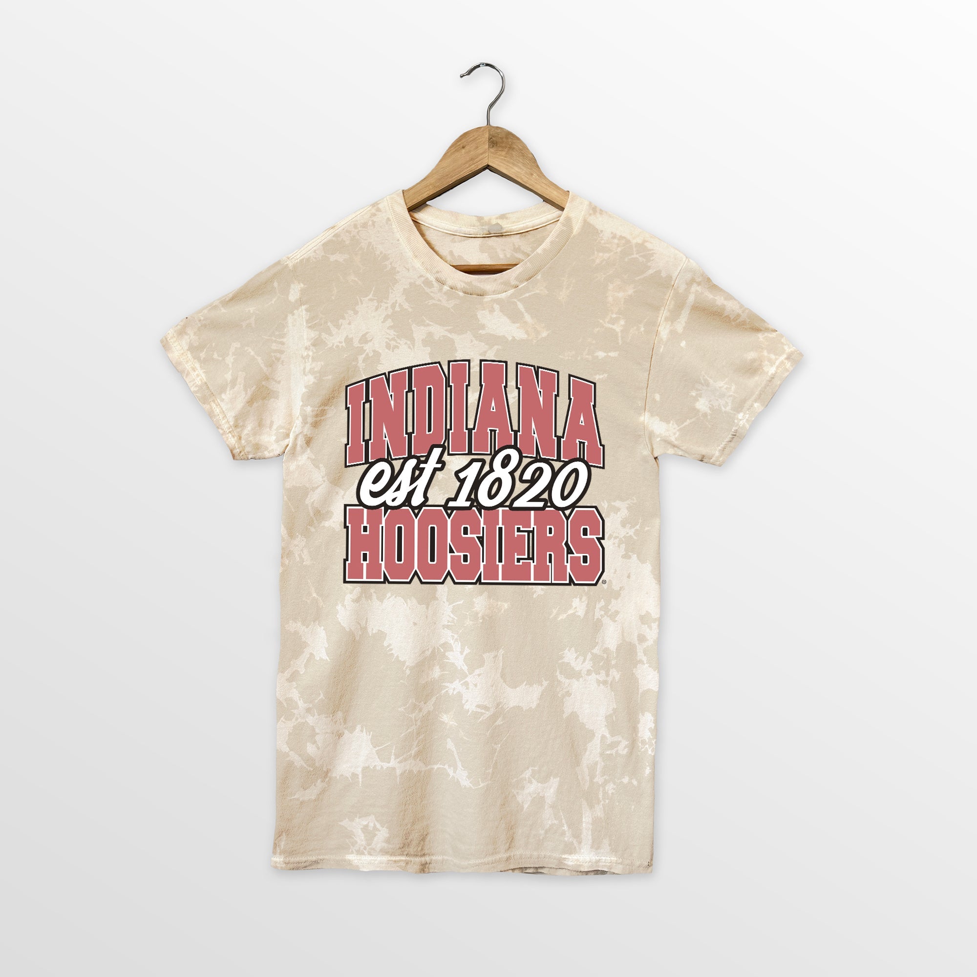 INDIANA HOOSIERS DEEP ROOTS BLEACH WASH TEE