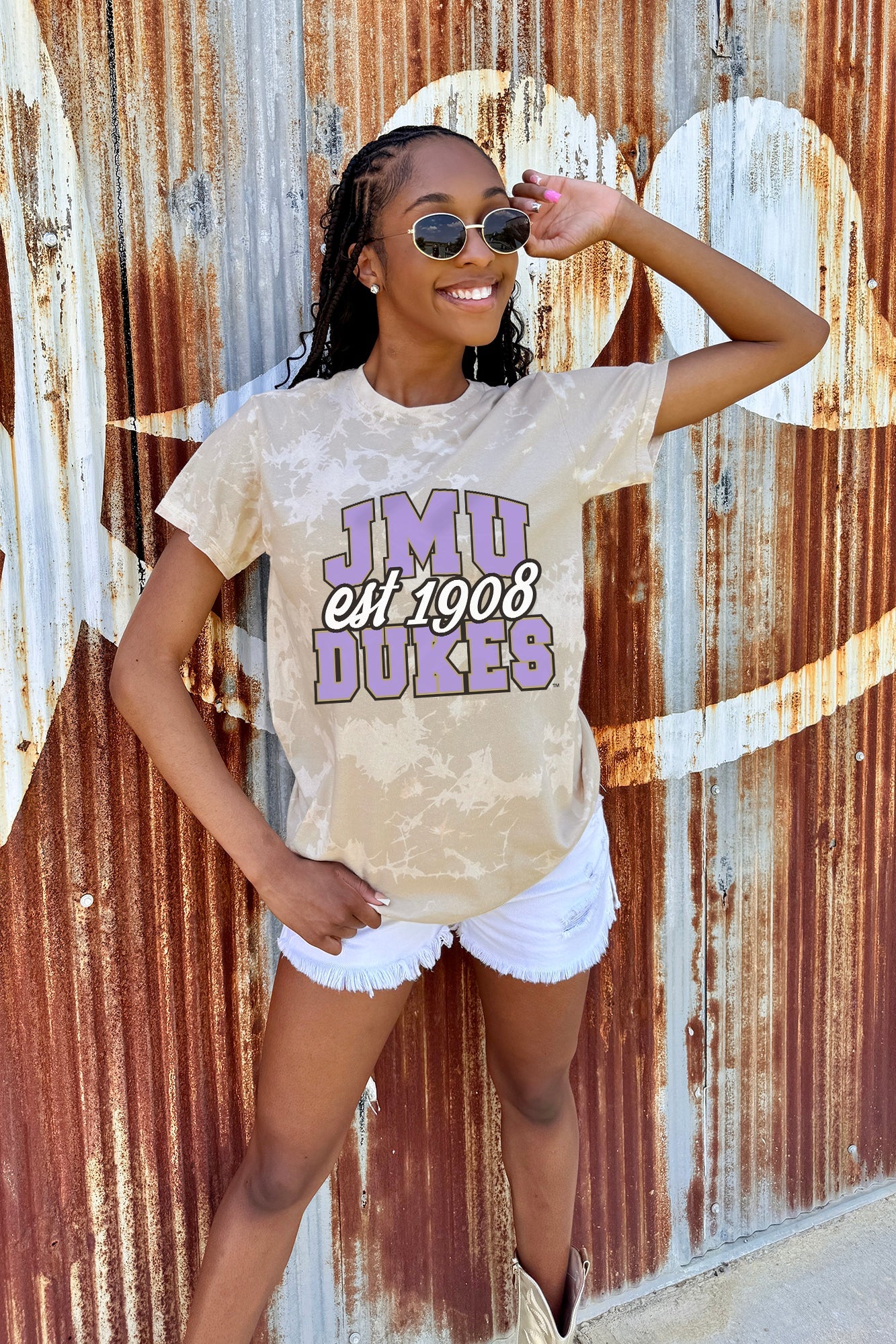 JAMES MADISON DUKES DEEP ROOTS BLEACH WASH TEE