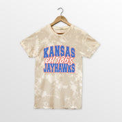 KANSAS JAYHAWKS DEEP ROOTS BLEACH WASH TEE