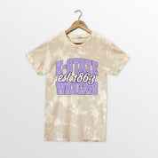 KANSAS STATE WILDCATS DEEP ROOTS BLEACH WASH TEE