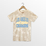 LOS ANGELES CHARGERS DEEP ROOTS BLEACH WASH TEE