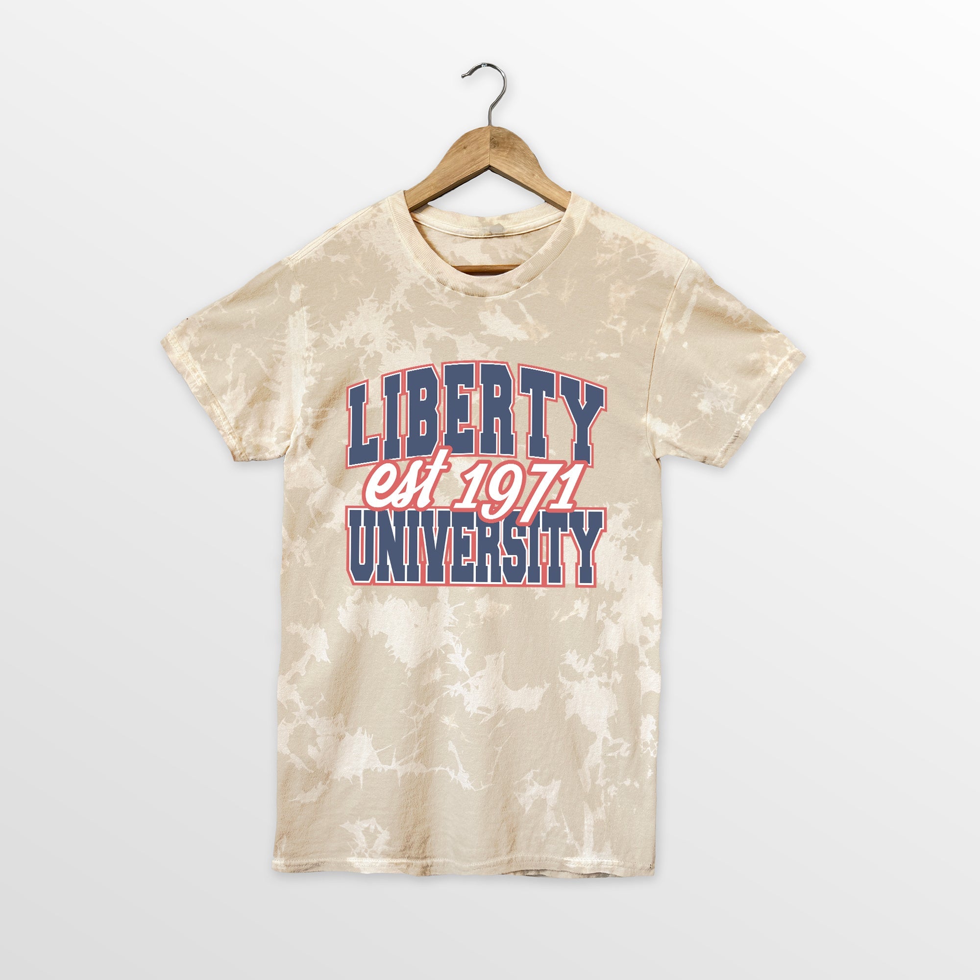 LIBERTY FLAMES DEEP ROOTS BLEACH WASH TEE