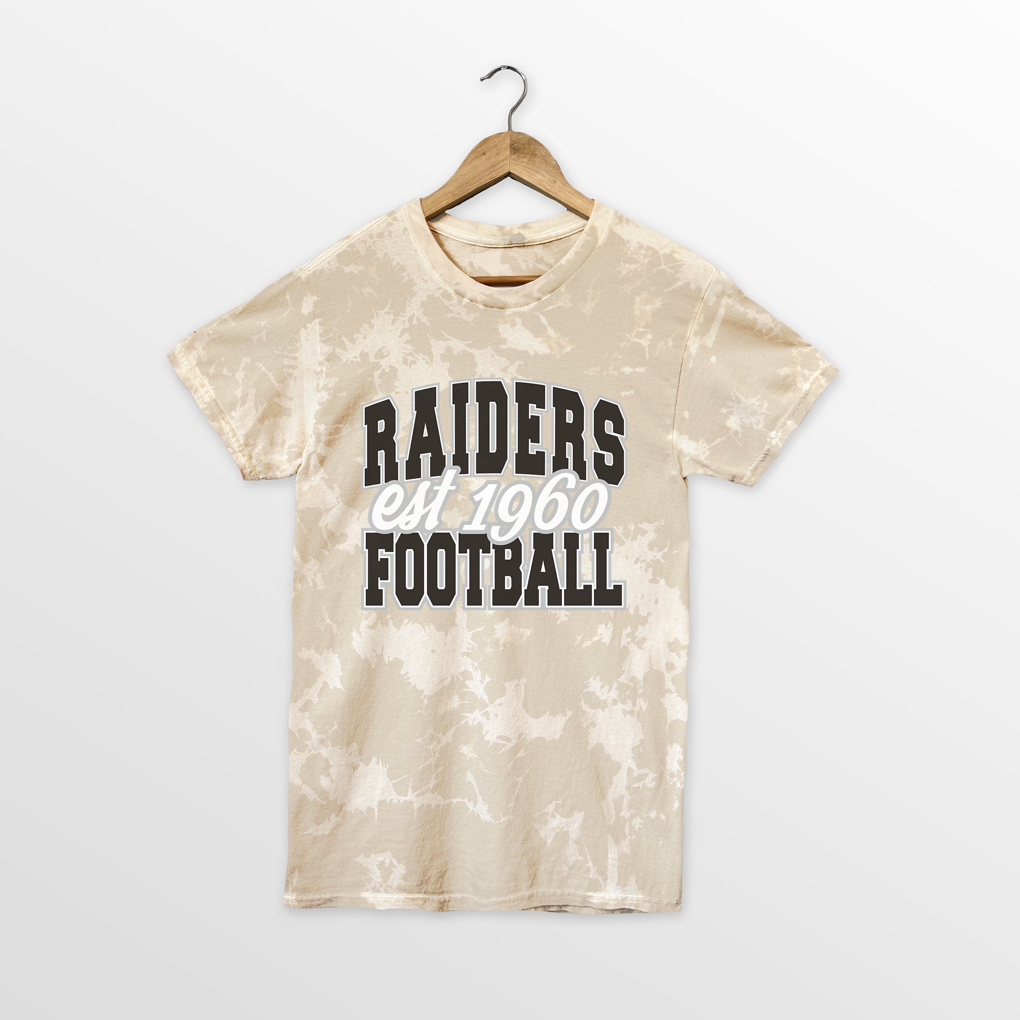 LAS VEGAS RAIDERS DEEP ROOTS BLEACH WASH TEE