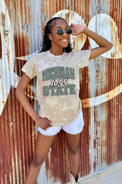 MICHIGAN STATE SPARTANS DEEP ROOTS BLEACH WASH TEE
