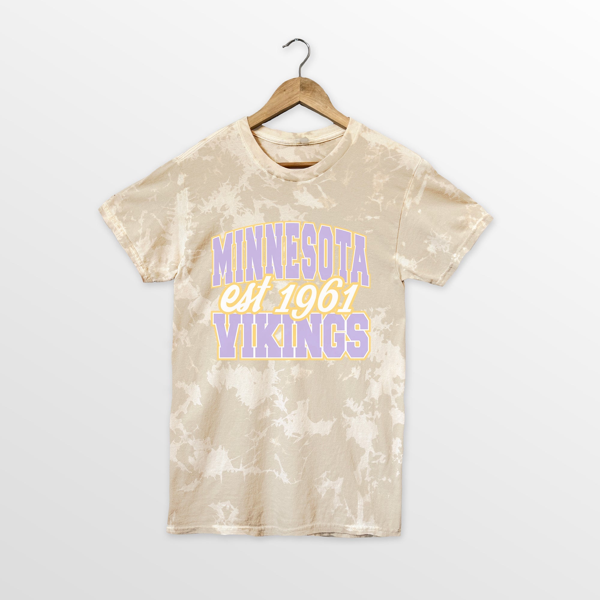 MINNESOTA VIKINGS DEEP ROOTS BLEACH WASH TEE