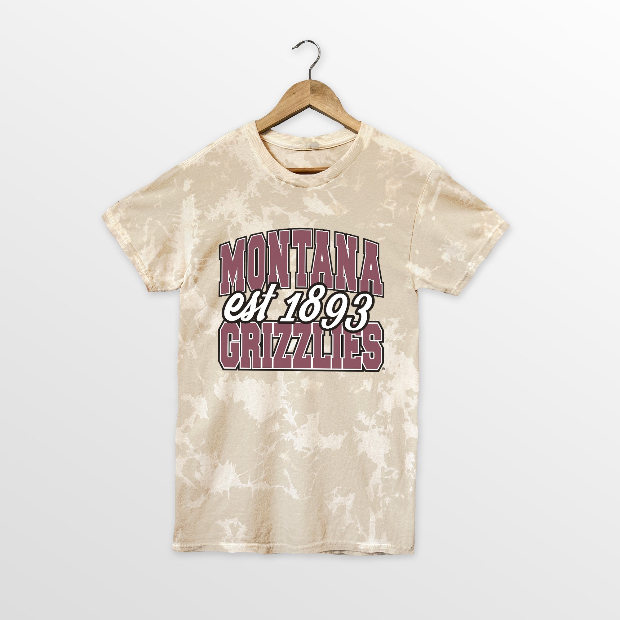 MONTANA GRIZZLIES DEEP ROOTS BLEACH WASH TEE