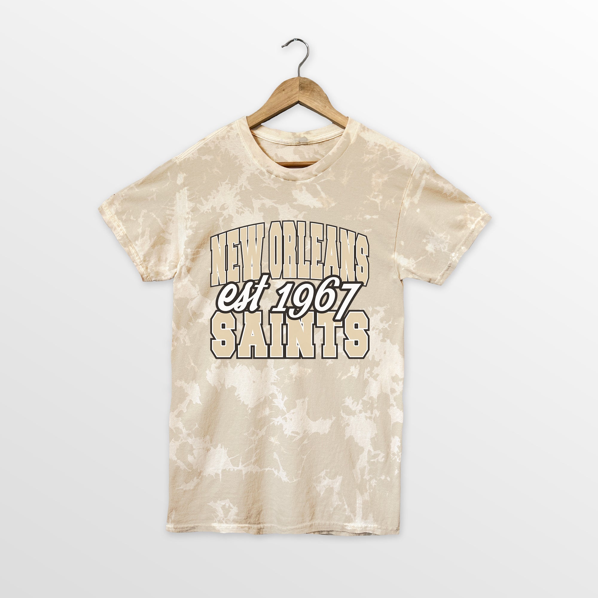 NEW ORLEANS SAINTS DEEP ROOTS BLEACH WASH TEE