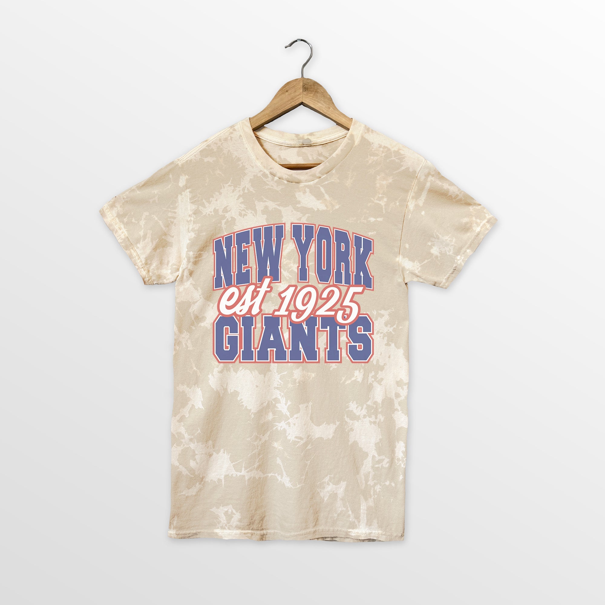 NEW YORK GIANTS DEEP ROOTS BLEACH WASH TEE