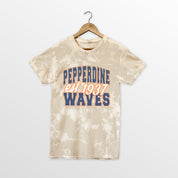 PEPPERDINE WAVES DEEP ROOTS BLEACH WASH TEE