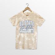 SOUTH DAKOTA STATE JACKRABBITS DEEP ROOTS BLEACH WASH TEE