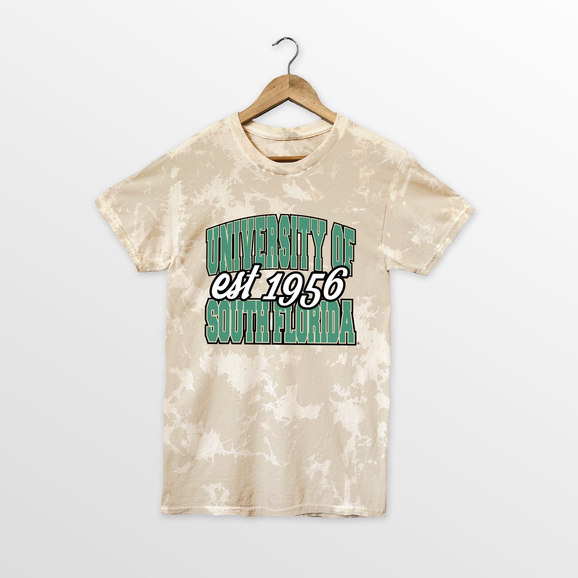 SOUTH FLORIDA BULLS DEEP ROOTS BLEACH WASH TEE
