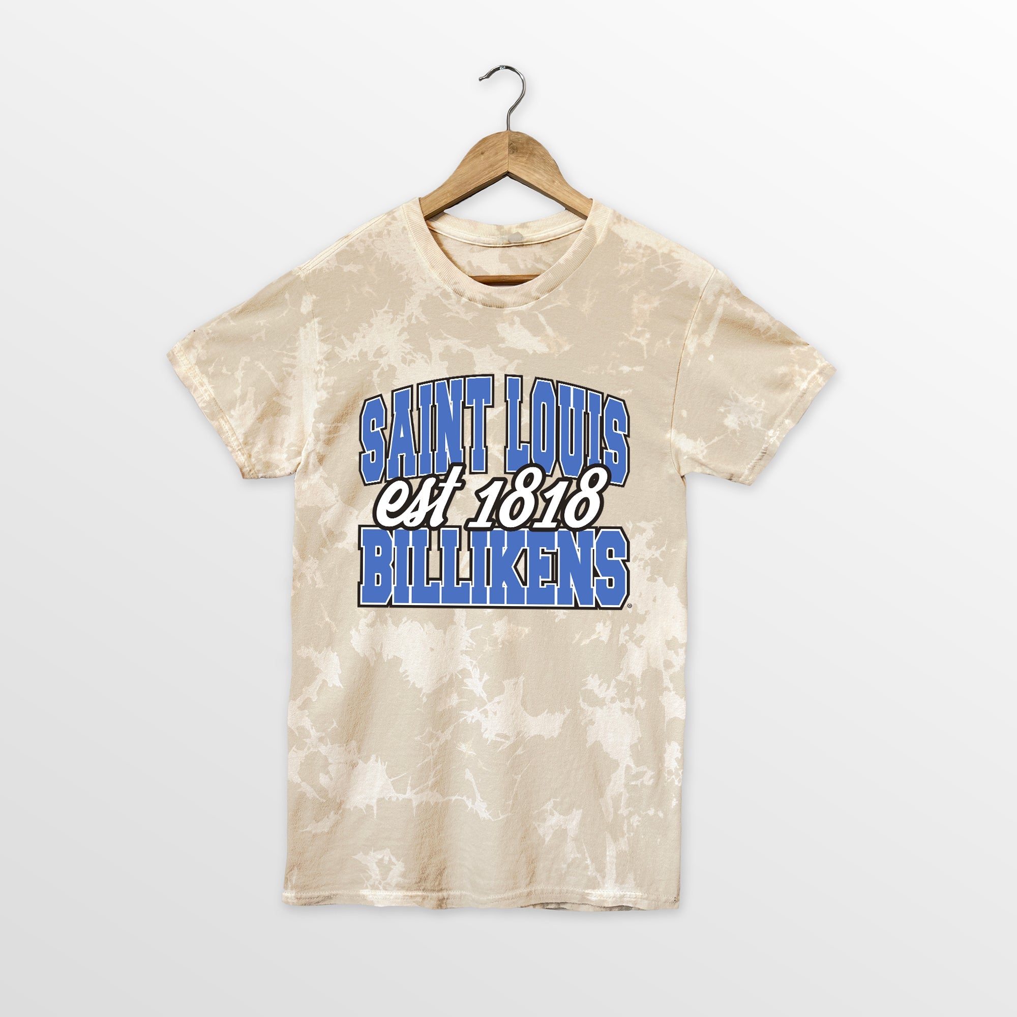 SAINT LOUIS BILLIKENS DEEP ROOTS BLEACH WASH TEE