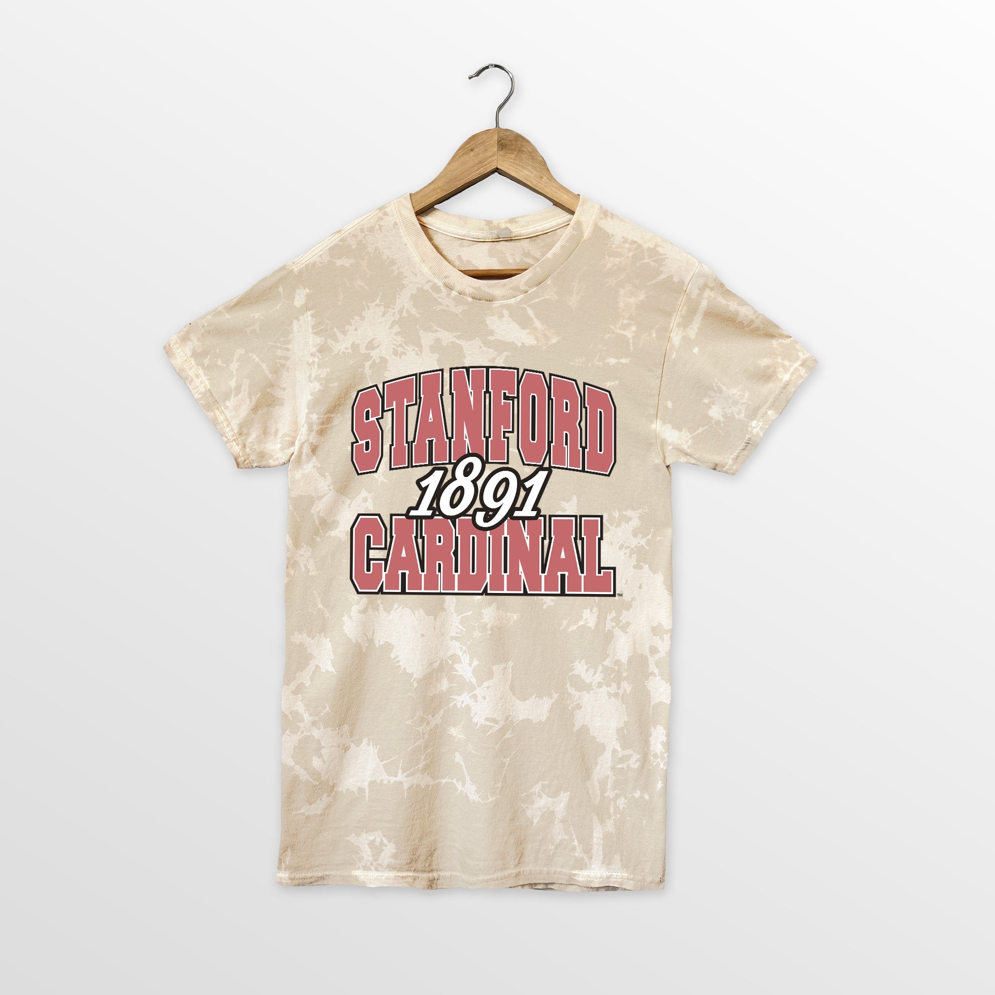 STANFORD CARDINAL DEEP ROOTS BLEACH WASH TEE