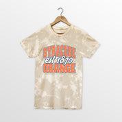 SYRACUSE ORANGE DEEP ROOTS BLEACH WASH TEE