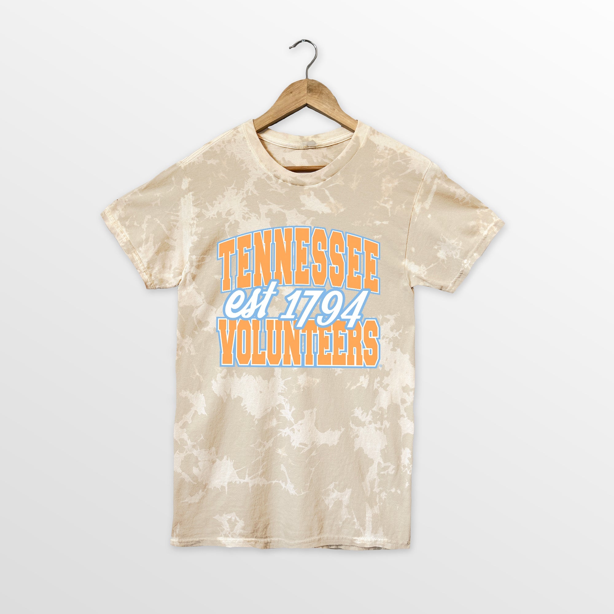TENNESSEE VOLUNTEERS DEEP ROOTS BLEACH WASH TEE